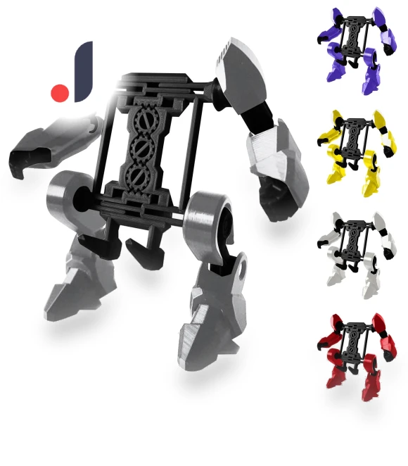 Adjustable Robot Phone Holder with Charging Cable — Phone Stands, Shredded cabbage
