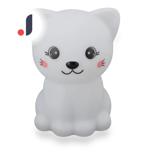 Cute Cartoon Cat Silicone Night Light — Night Lights, Neoglint