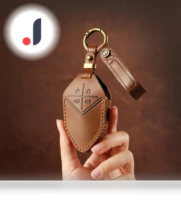 Genuine Leather Smart Key Cover — Key Holders & Accessories, GearUp AutoMoto