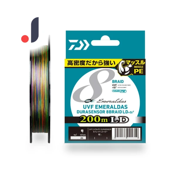 PE Line UVF Emeraldas DuraSensor — Braided, Daiwa