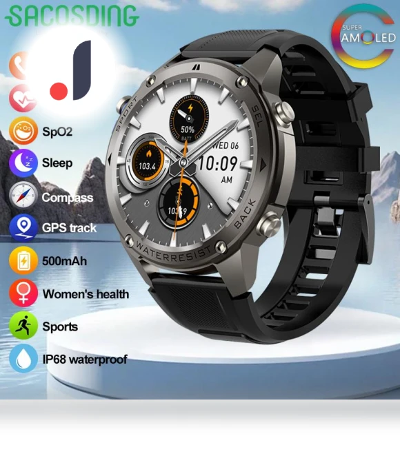 Real Location GPS Smart Watch — Smartwatches, SACOSDING