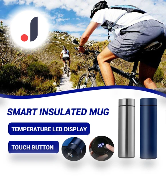 Smart Stainless Steel Thermos with LCD Display — Thermoses, mujin