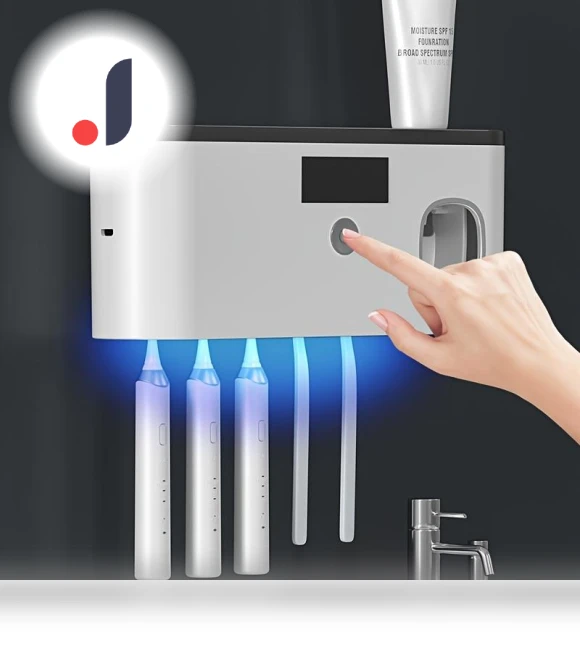 Smart Toothbrush Sterilizer with Automatic Toothpaste Dispenser — Toothpick Holders, Tool parts