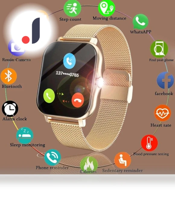 Smart Watch 1.69 Color Screen Full Touch Fitness Tracker — Smartwatches, ElectronicsHome