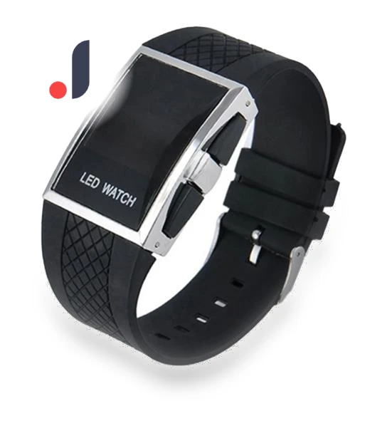Unisex Smart Square Case LED Digital Display Sports Wristwatch — Wearable Accessories, ping Day