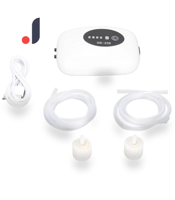 USB Rechargeable Quiet Dual-Channel Mini Aquarium Oxygen Pump — Air Pumps, Health & Beauty PRODUCT