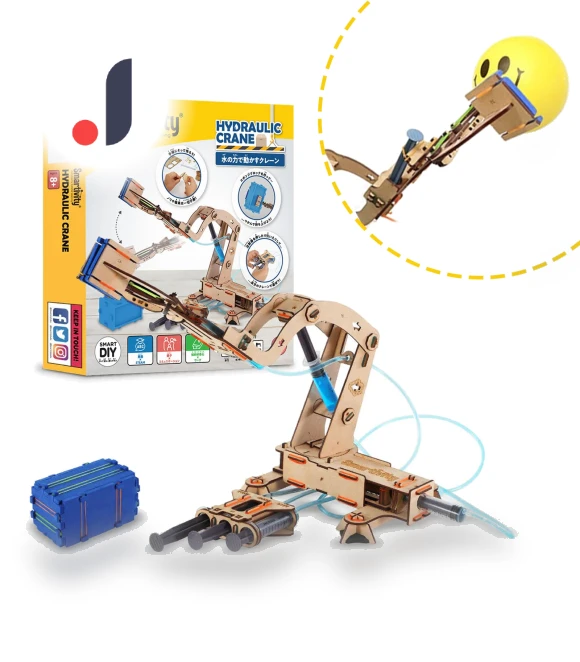 Water Operated Robot Crane Craft Kit — Educational, LuckyTail