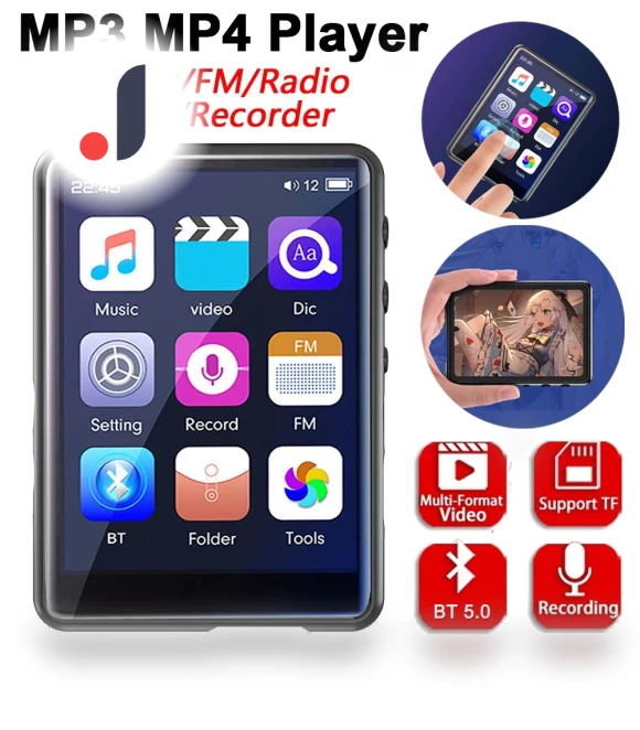 2.4-inch Touchscreen Bluetooth MP3 Player — Portable Media Players, Modern Home Furnishing