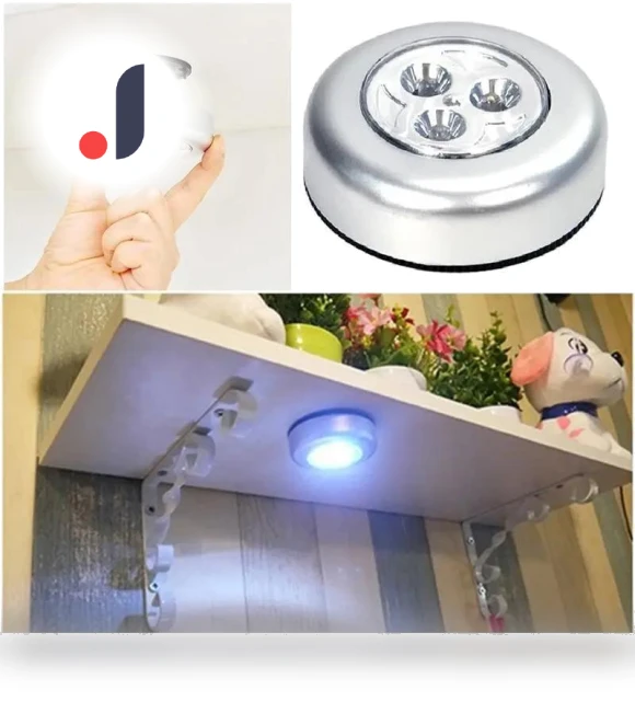 3 LED Battery Powered Touch Lamp — Tap Lights, LY Home&Kitchen