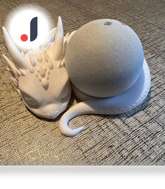 3D-printed holder for smart speaker and elegant desktop decoration — Office, Ren Peishi