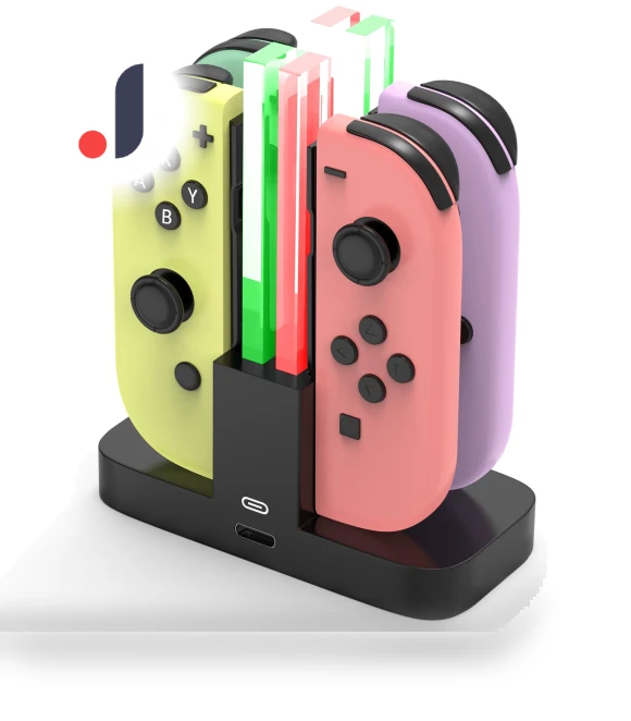 4-in-1 Charging Stand for Nintendo Switch Controllers — Power Solutions, aispeed
