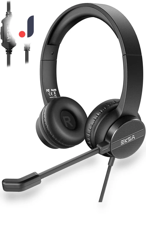 Business Headset USB with Microphone — Headsets, EKSA