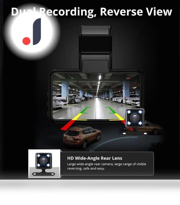 Dual Lens Dash Cam — Dashboard Cameras, Modern Home Furnishing