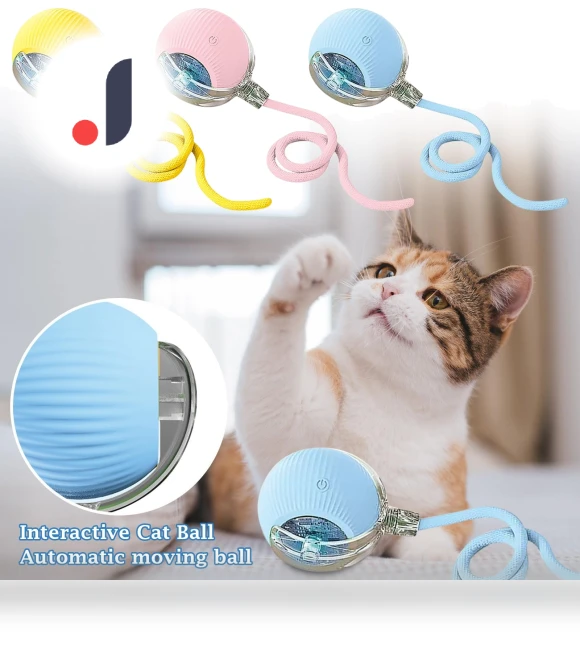 Interactive Rolling Ball Toy for Cats and Dogs — Cat Playthings, Ren Peishi