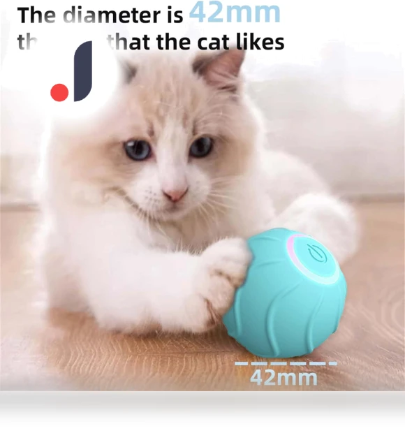 Interactive Smart Cat Toy Powerball 2.0 — Cat Playthings, Pet Zooo