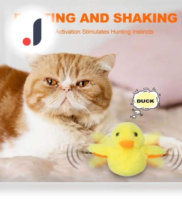 Plush Duck Interactive Pet Toy — Interactive, Smart Pet Supplies
