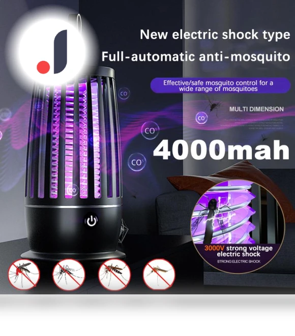 Portable USB Rechargeable Electric Mosquito Trap Lamp — Bug Zappers, LIUXING Fire Home Decoration