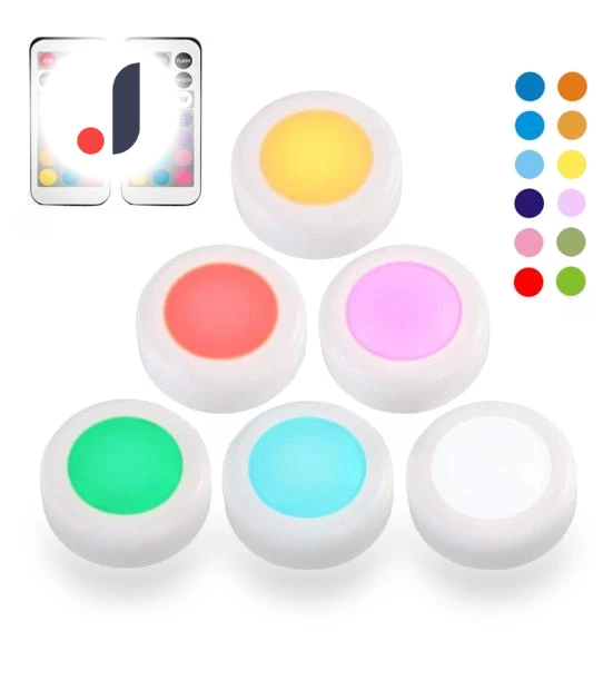 RGB 13 Color Adjustable Brightness Touch LED Closet Light — LED Strips, Blackcurrant