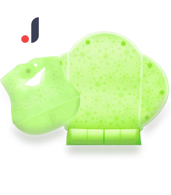 Safety Silicone Smart Bib Crystal Diner Set — , Smart Start