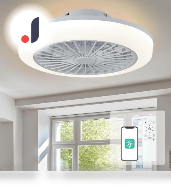 Smart Ceiling Fan with Light — Ceiling Fans, Luminaire Lighting Mall