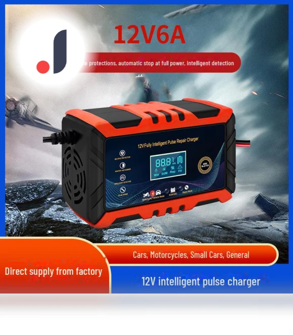 Smart Charger 12V 6A for Car and Motorcycle Batteries — Chargers, GearUp AutoMoto