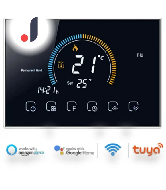 Smart Thermostat for Electric Floor Heating/Water Heater/Gas Boiler — Home Climate Control, JOHO - CarGear