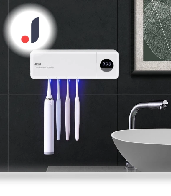 Smart UV Toothbrush Sanitizing Box with Air Dryer — Travel Toothbrush Holders, TrendVibeCN