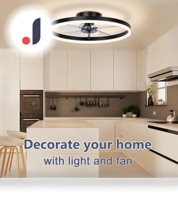Ultra-thin LED Ceiling Fan with Light — Ceiling Fan Lighting Solutions, Seahorse Home