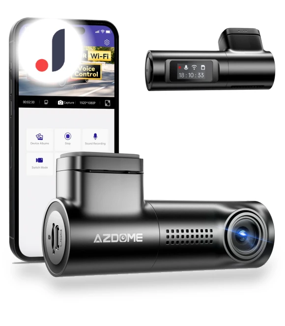 Wi-Fi Dash Cam with Parking Mode — Dashboard Cameras, AZDOME