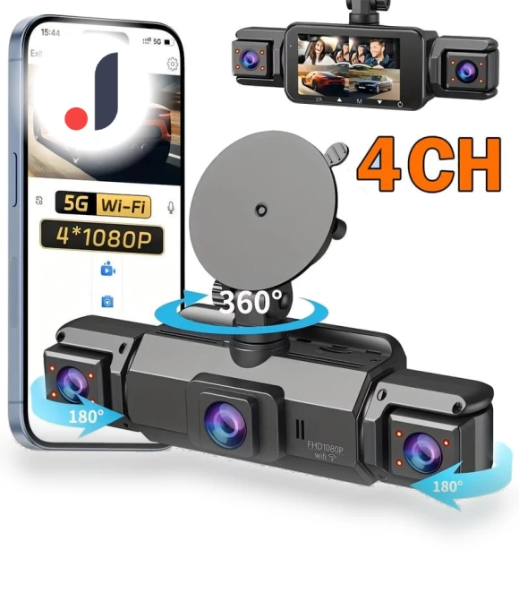 4 Channel Dash Cam Driving Camera — Dashboard Cameras, LIAESMART