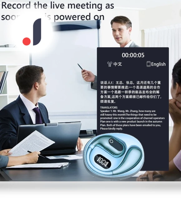 AI Intelligent Translator Earbuds — Language Translators, Good Household Items