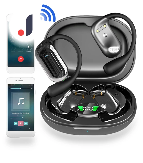 AI Translation Earbuds with Ear Hook — In-Ear Headphones, Good Household Items
