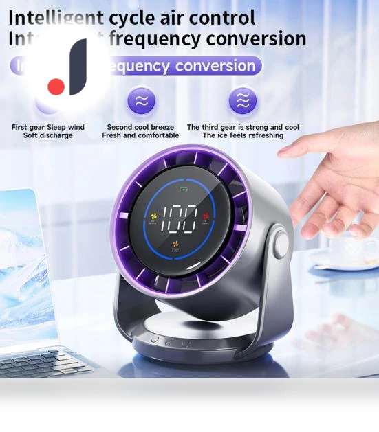 Air Cooling Fan with Digital Display — Stand Fans, Modern maven
