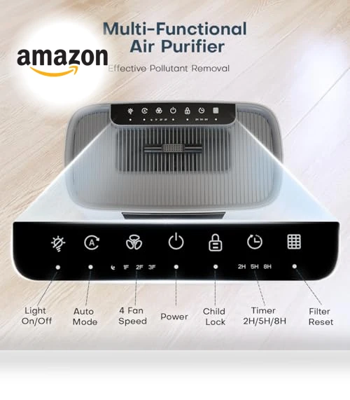 Air Purifier for Large Room — HEPA Air Purifiers, Honeyuan