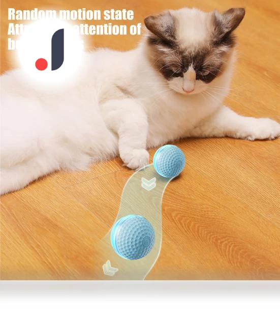 Automatic Rolling Ball with Light — Cat Playthings, Love Pet House