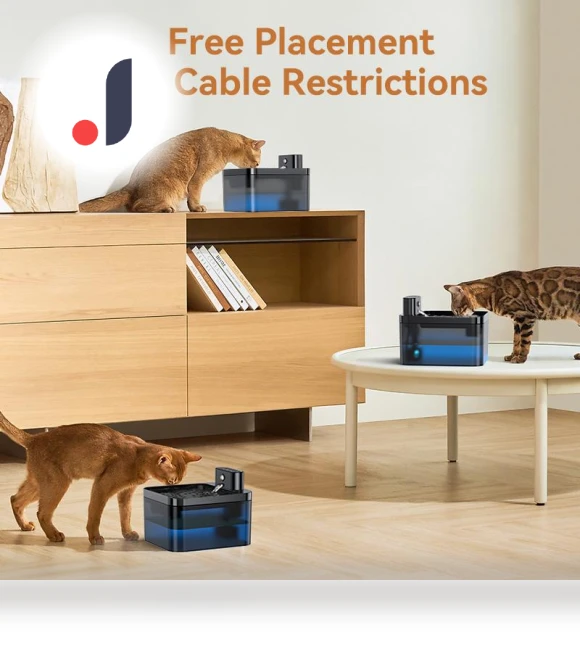 Automatic Wireless Pet Water Fountain — Fountains, KITCHEN-MALL