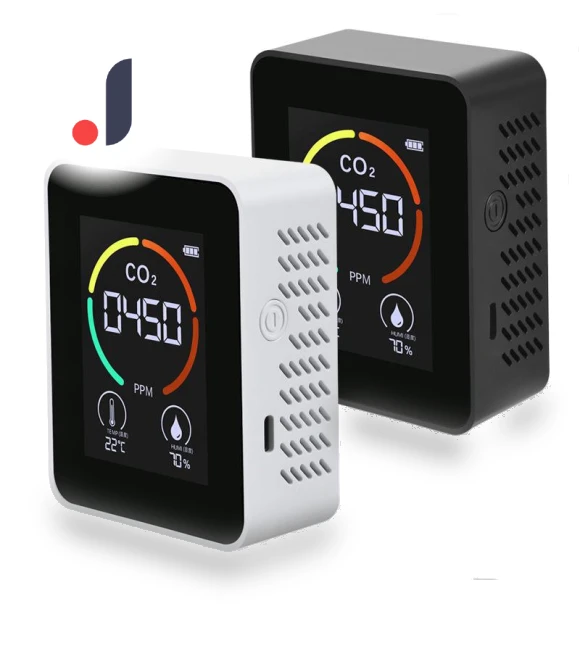 Classic 3-in-1 Indoor CO2, Temperature & Humidity Detector — Air Quality Monitors, Smarter than future