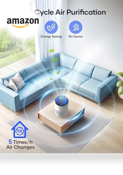 HEPA Air Purifier with Fragrance Sponge — Activated Carbon Air Purifiers, Mooka