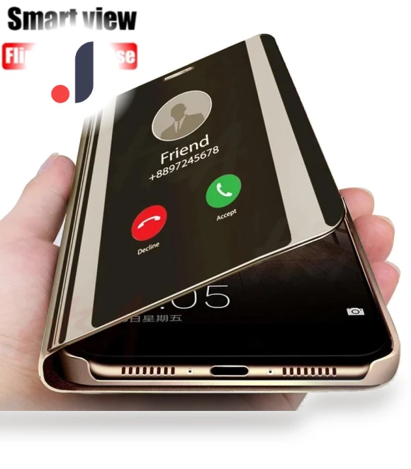 Luxury Smart Mirror Magnetic Flip Phone Case — Bumpers, hengbo-Cases
