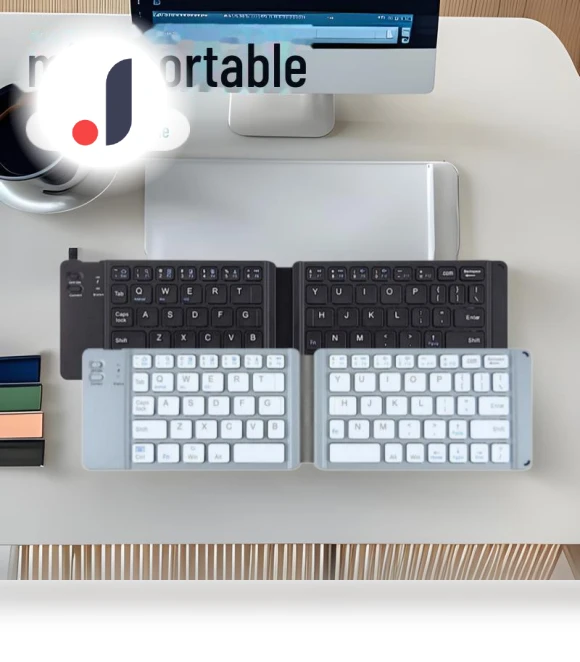 Portable Silent Folding Bluetooth Keyboard — Keyboards, AI Market