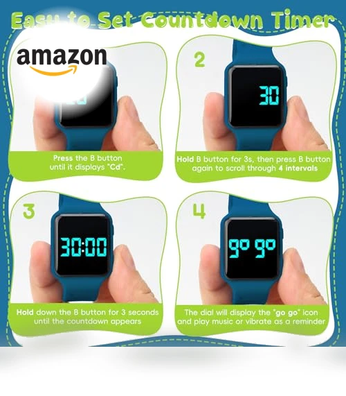 Potty Training Watch with Countdown — Educational Timepieces