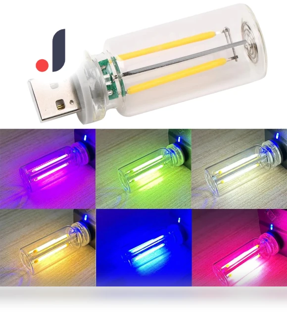 Retro USB LED Filament Bulb — Incandescent, Dream Garage