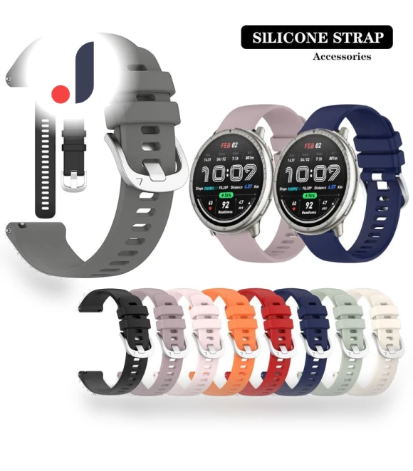 Silver Strap with Silicone Buckle — Bands, Agood