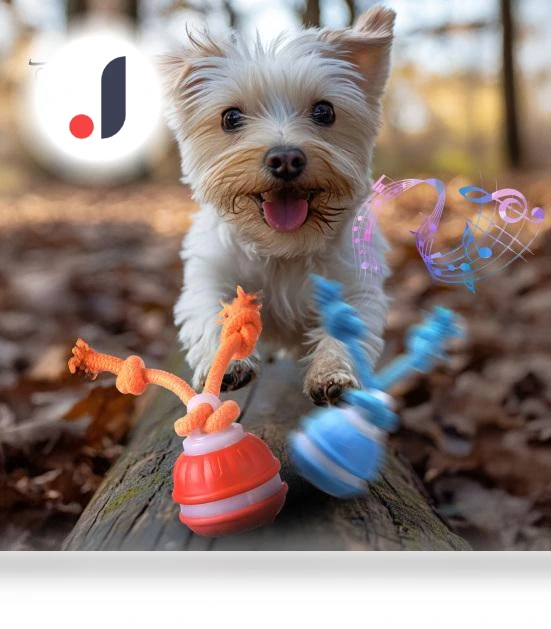 Smart Automatic Dog Toy with Moving Ball and Squeaky Motion Sensor — Balls, Pet park