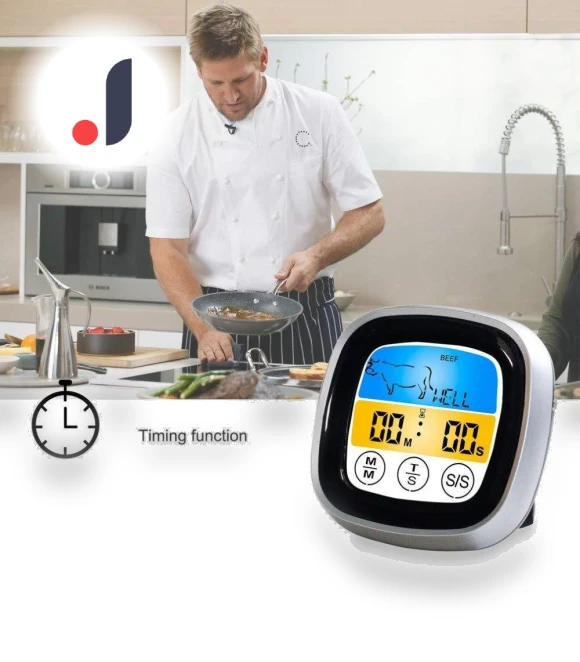 Smart Digital Meat Thermometer with Probe — Instant-Read, KITCHEN-MALL