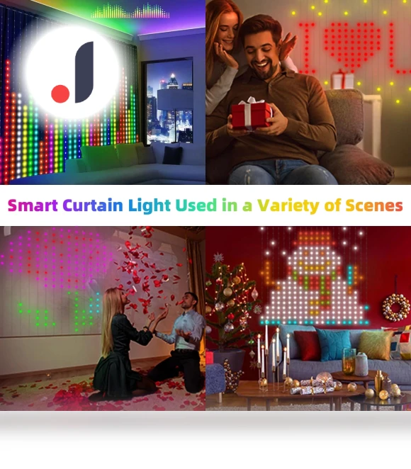 Smart LED Curtain Lights — LED Strips, Stone Home