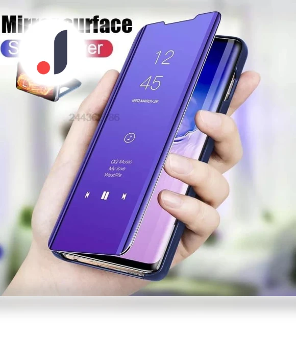 Smart Mirror Leather Book Case — Phone Accessories, hengbo-Cases