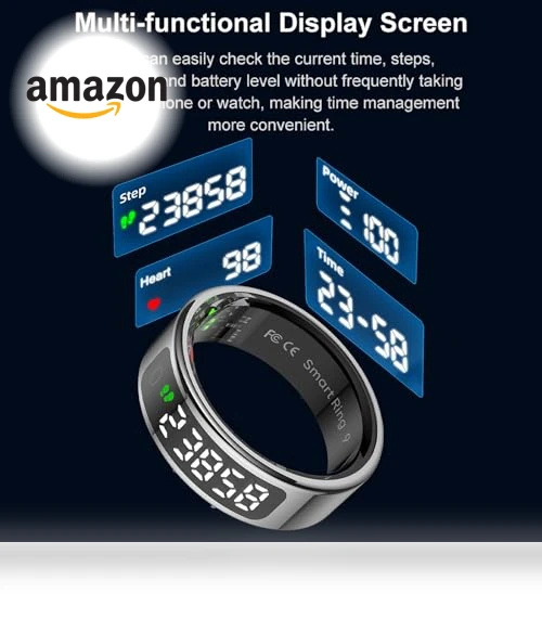 Smart Ring Touch Control Fitness Tracker — Wearable Accessories, Loluka