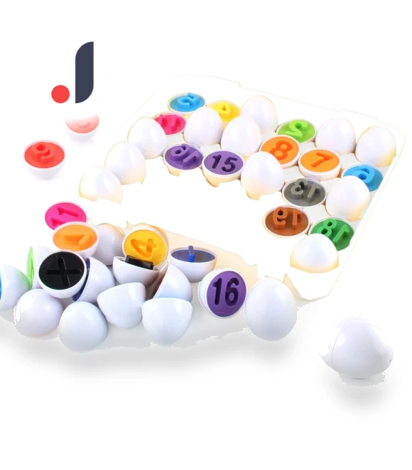 Smart Twisted Eggs Digital Color Early Education Cognition Assembling Simulation Eggs — Educational Timepieces, Happy Time For kids