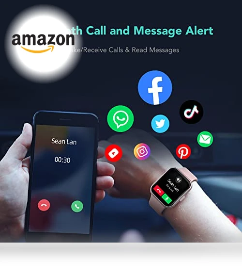 Smart Watch with Alexa Built-in & Bluetooth Call — Smartwatches, SKG